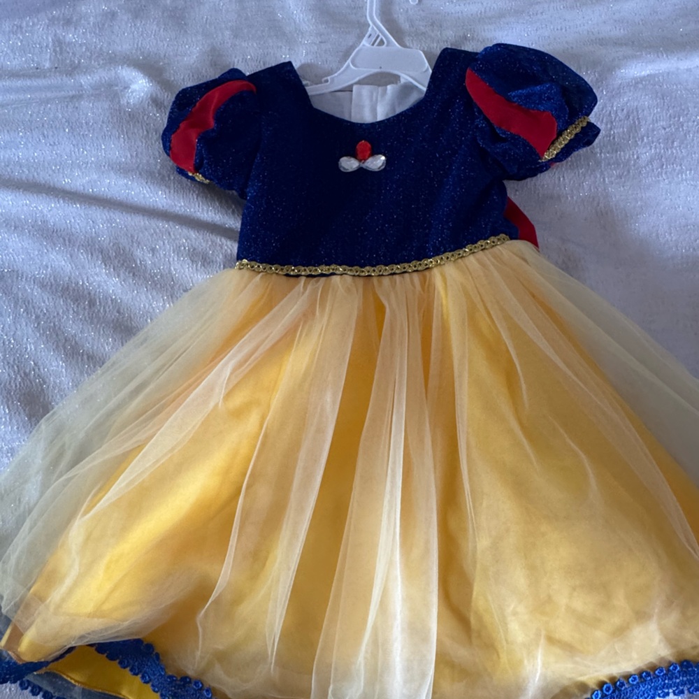 Snow White Princess Costume Dress - Blue and Yellow
